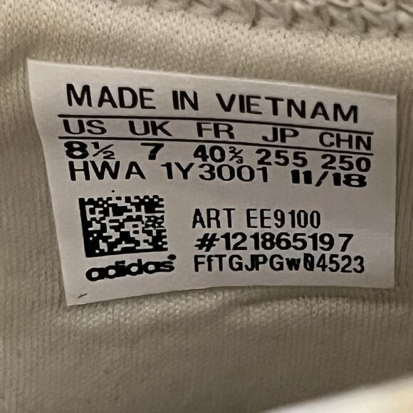 ADIDAS Sock Sneaker Women's Size 8.5 Cloudfoam Running Shoe EE9100 Beige Pink - Picture 13 of 13